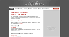 Desktop Screenshot of cafetheatre.de