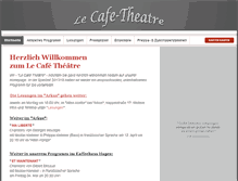 Tablet Screenshot of cafetheatre.de